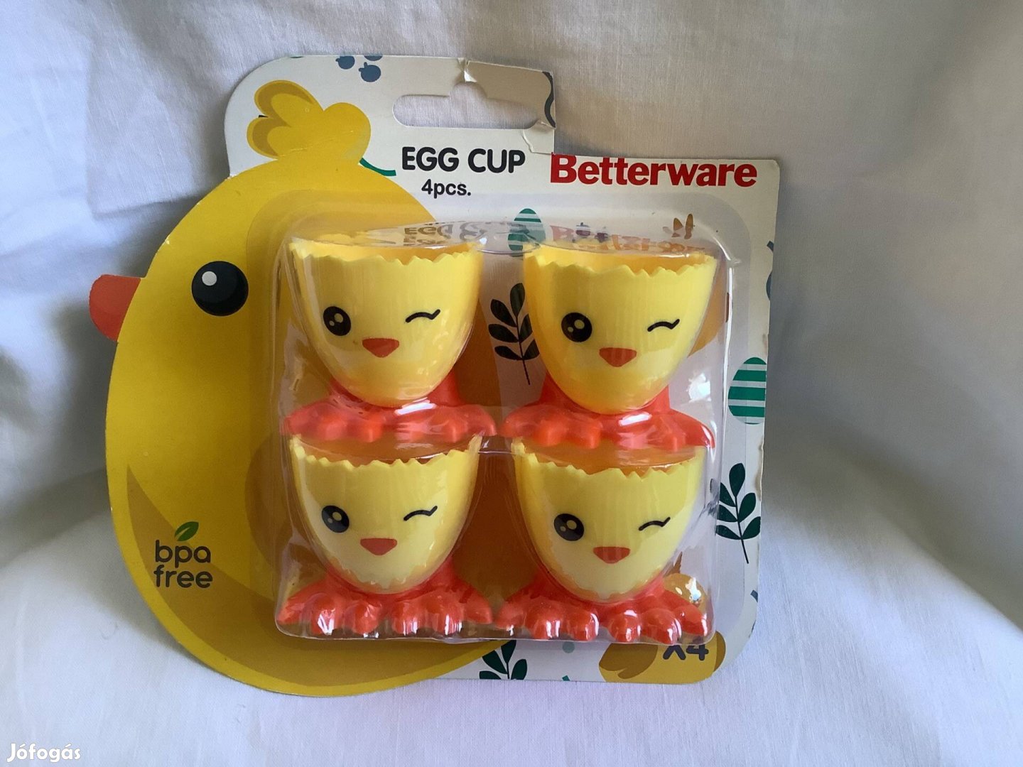 Új bontatlan műanyag tojástartó, húsvéti dekoráció szett