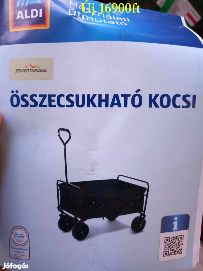 Új bontatlan összecsukható hordozható Kerti Kocsi, húzós kézikocsi, gy