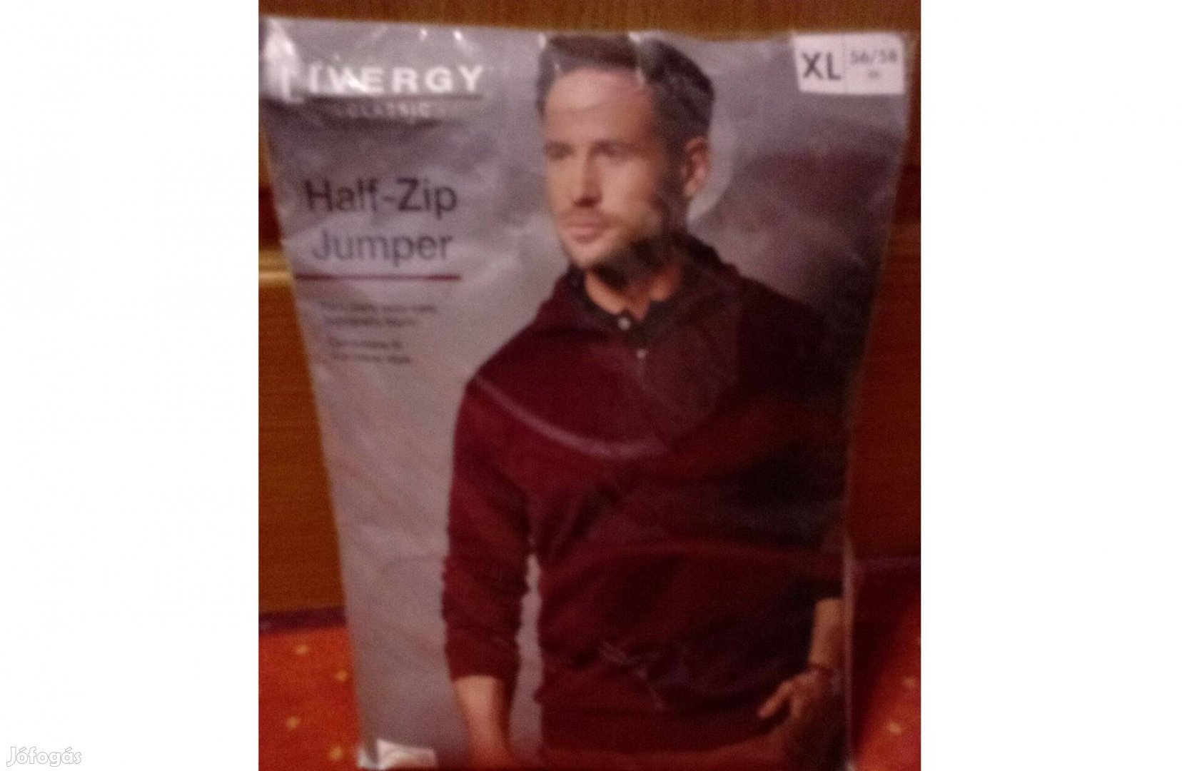 Új bordó férfi pulóver XXL