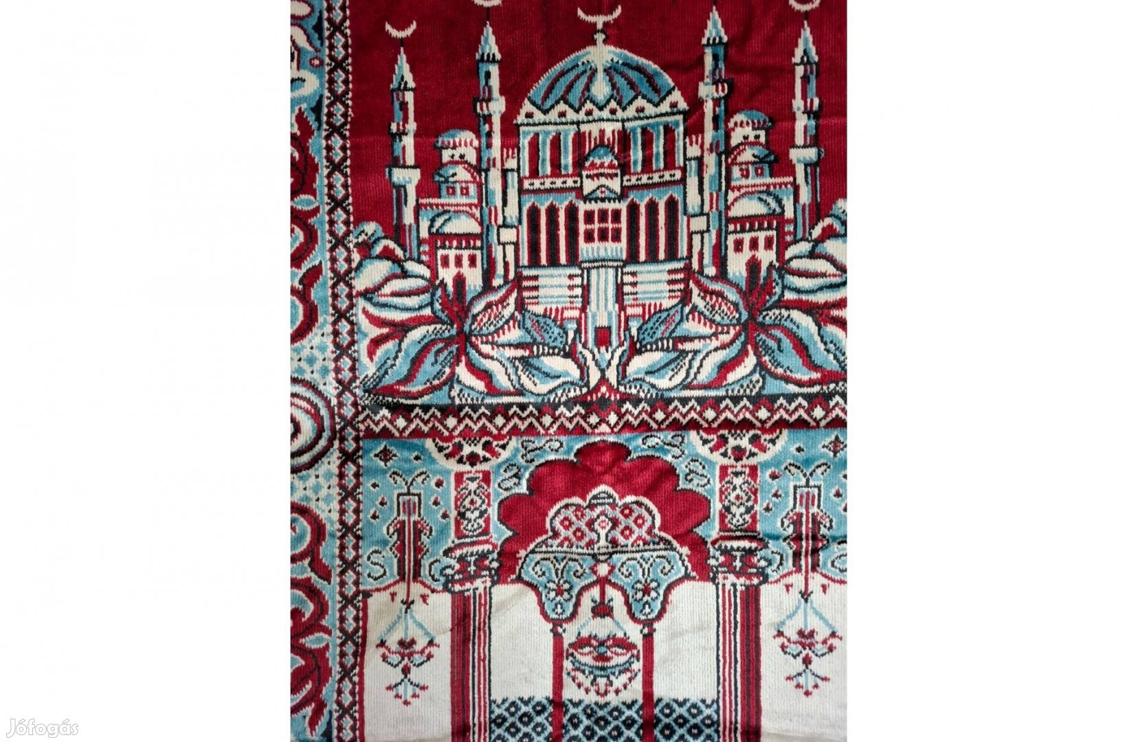 Új bordó-kék faliszőnyeg falikép falvédő 6595 cm rojt