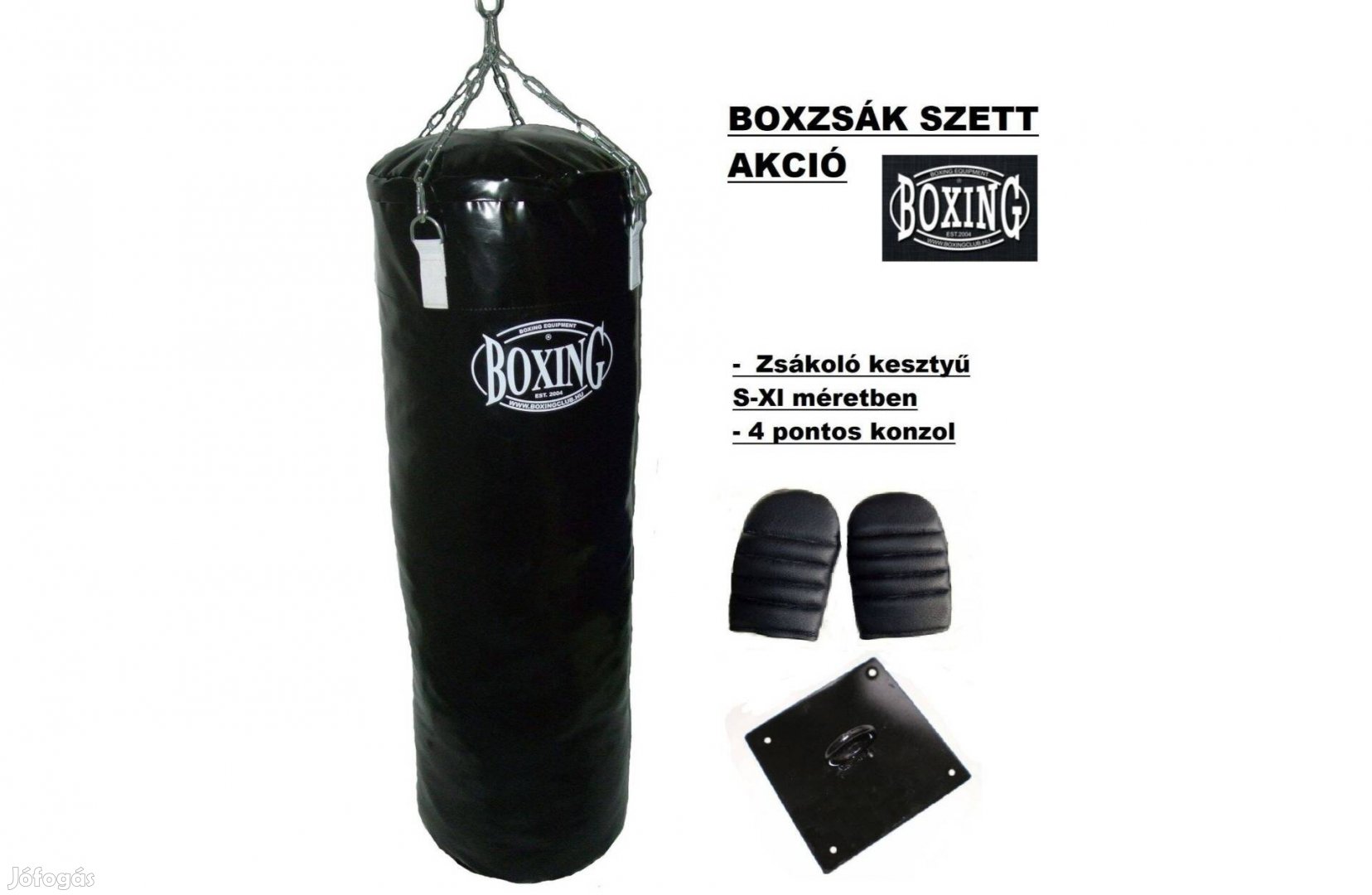 Új boxzsák 150 x 40 cm Szett legjobb áron