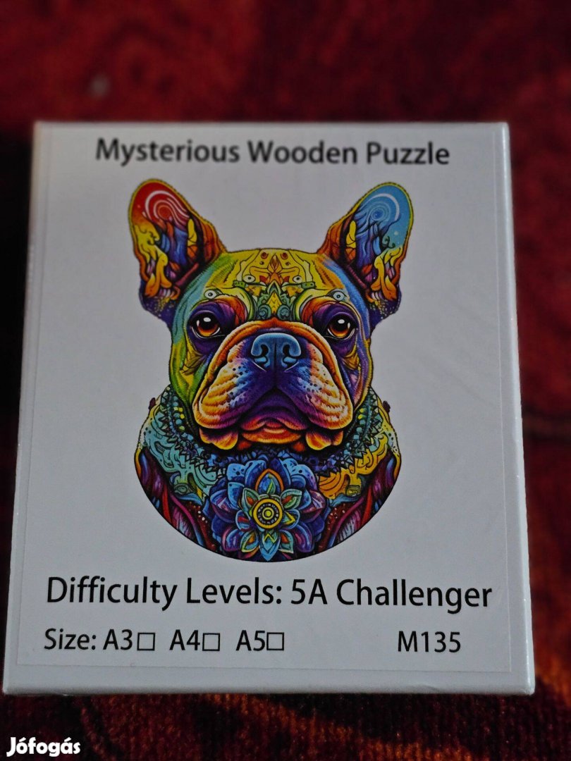 Új bulldog fa puzzle