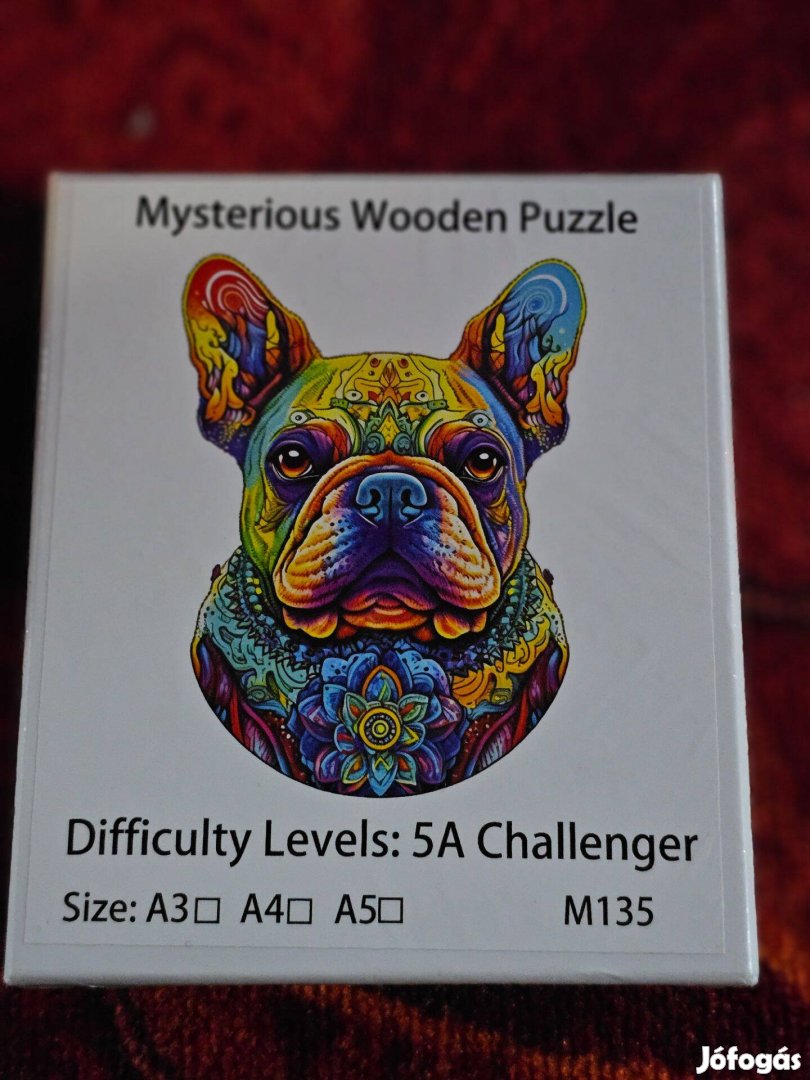 Új bulldog fa puzzle