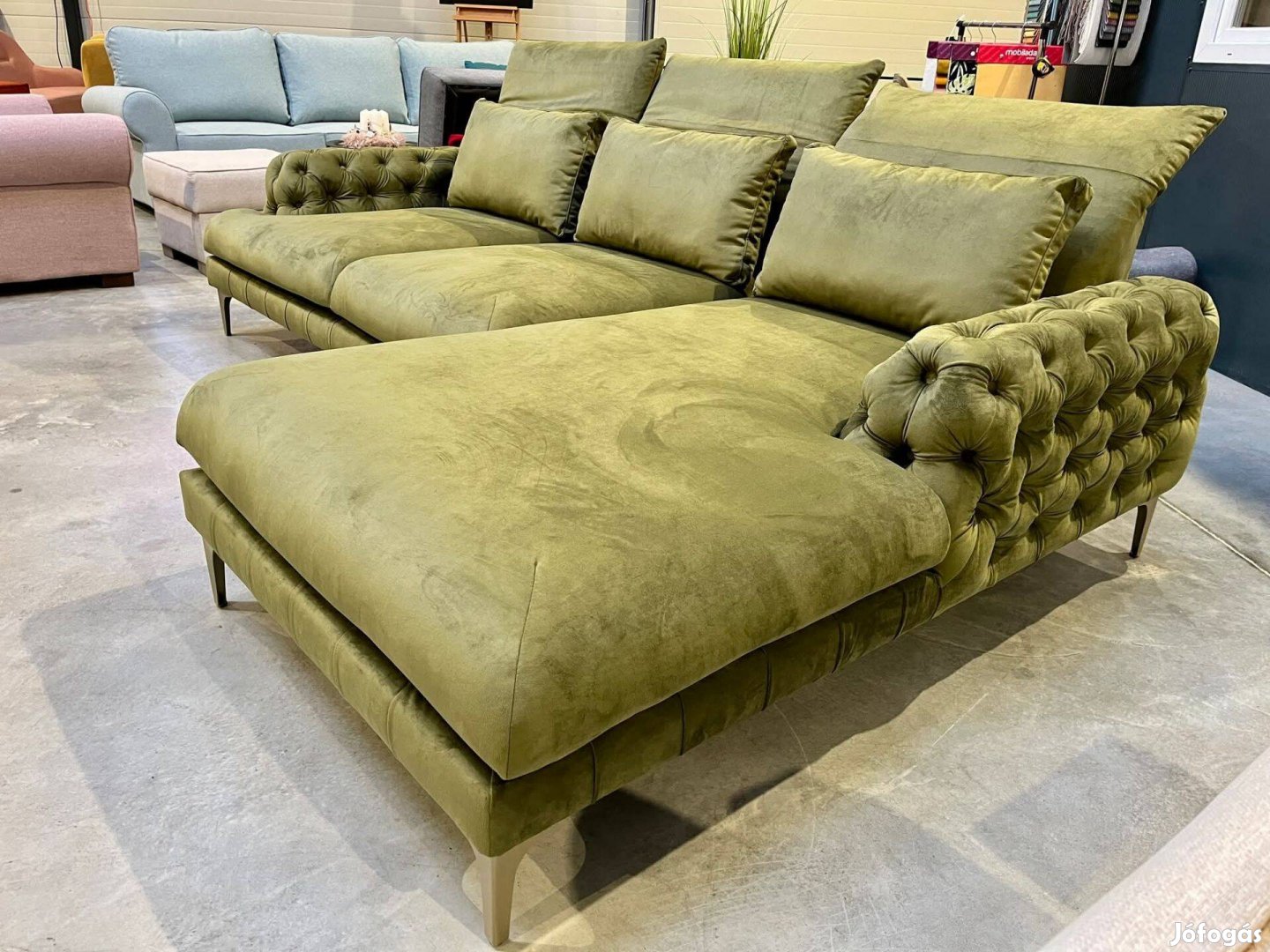 Új chester sarokkanapé eladó