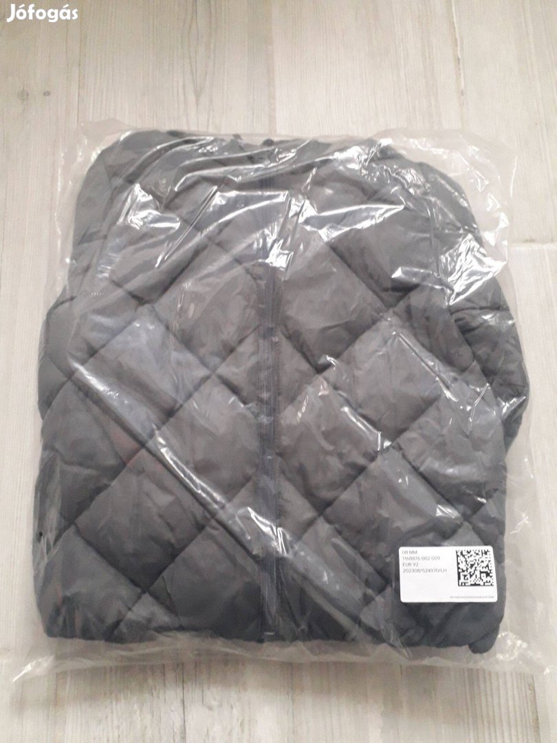 Új címkés H&M steppelt szürke kabát méret 92