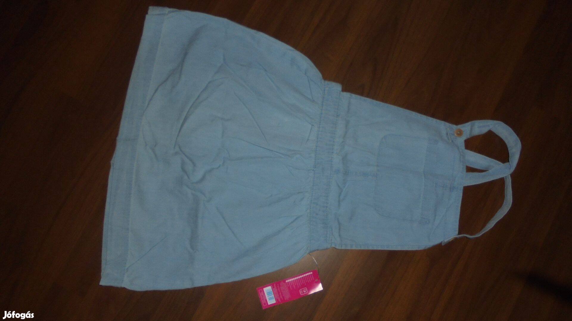 Új címkés Pepco lányka vékony farmer nyári kantáros ruha