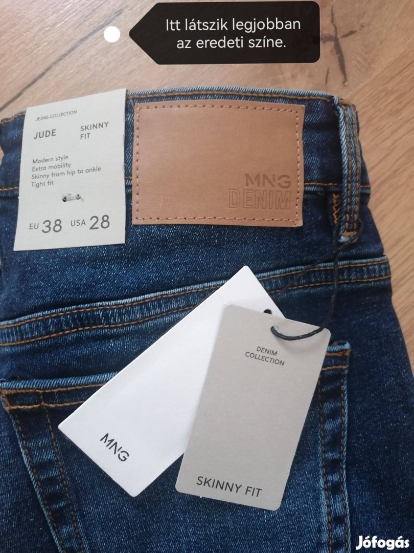 Új címkés Skinny fit Mango jeans farmer denim EU 38 | W23