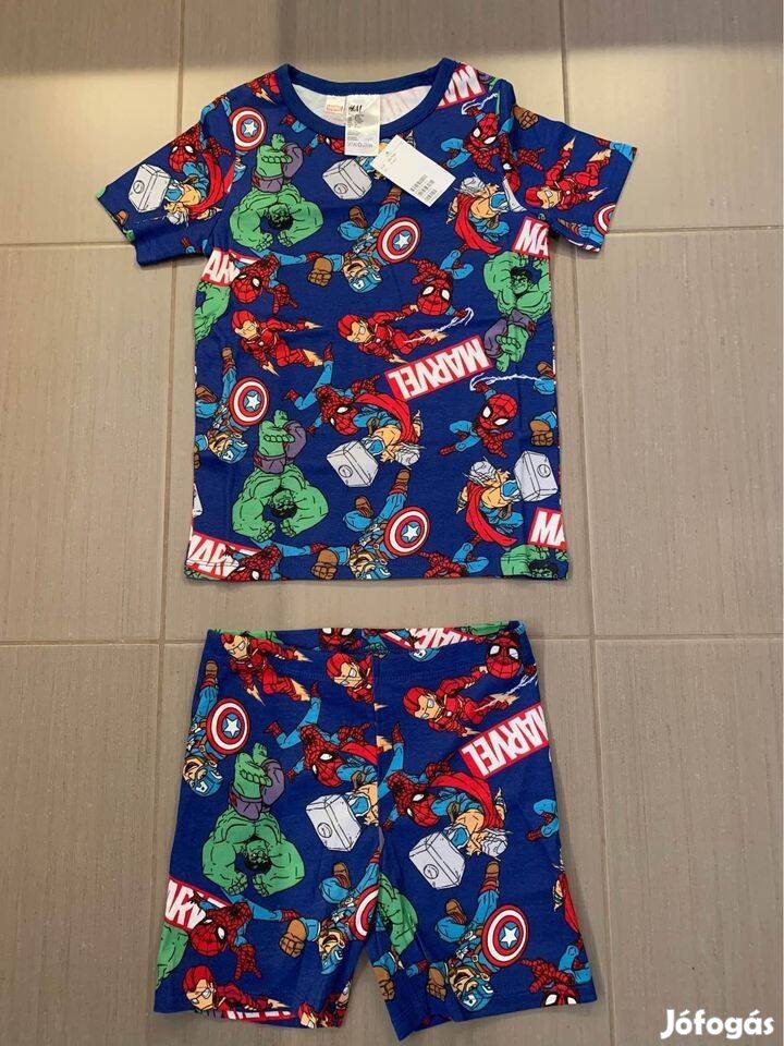 Új,címkés, átnőtt 134/140-es H&M nyári pizsama