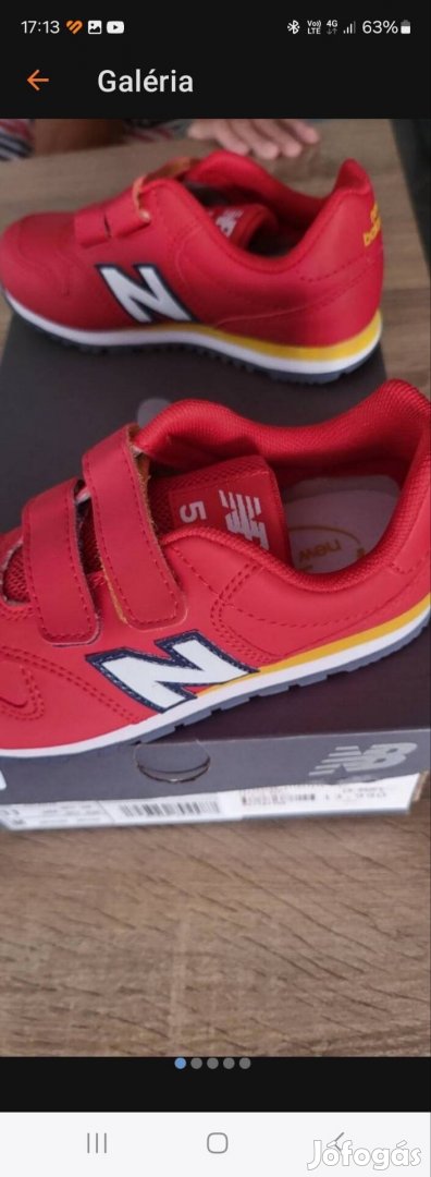 Új cimkés dobozos new balance kiscipő 28.5