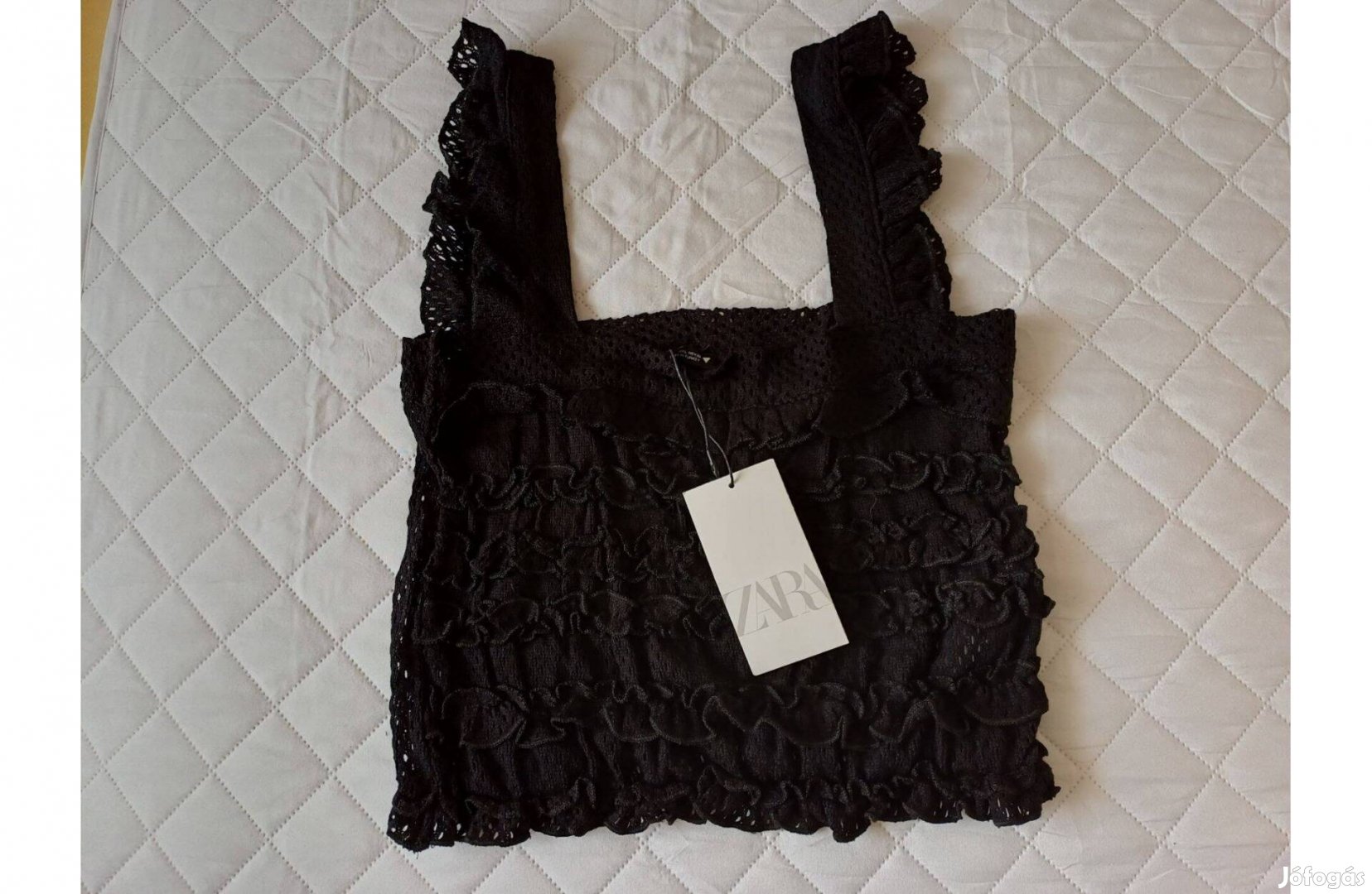 Új címkés egyedi horgolt Zara nyári felső ML-es