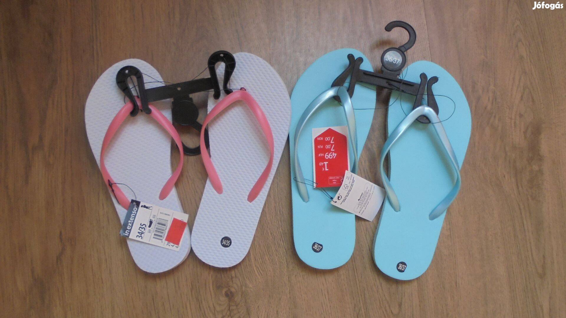 Új címkés női vagy lányka flip-flop papucs strand papucs 36 - 37