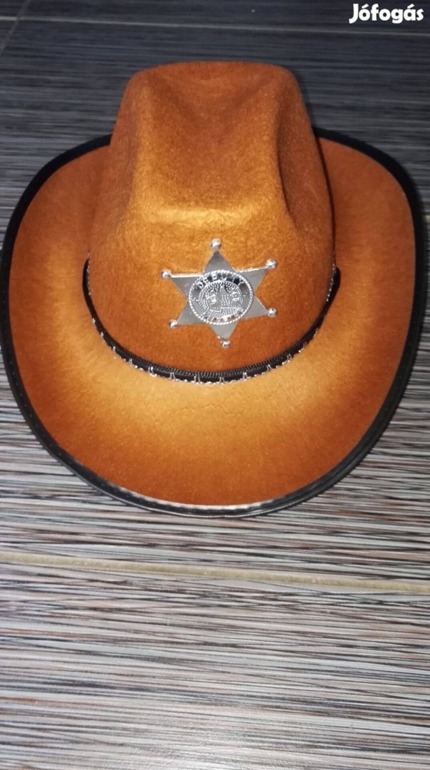 Új cowboy kalap sheriff jelmez kiegészítő 2 szín