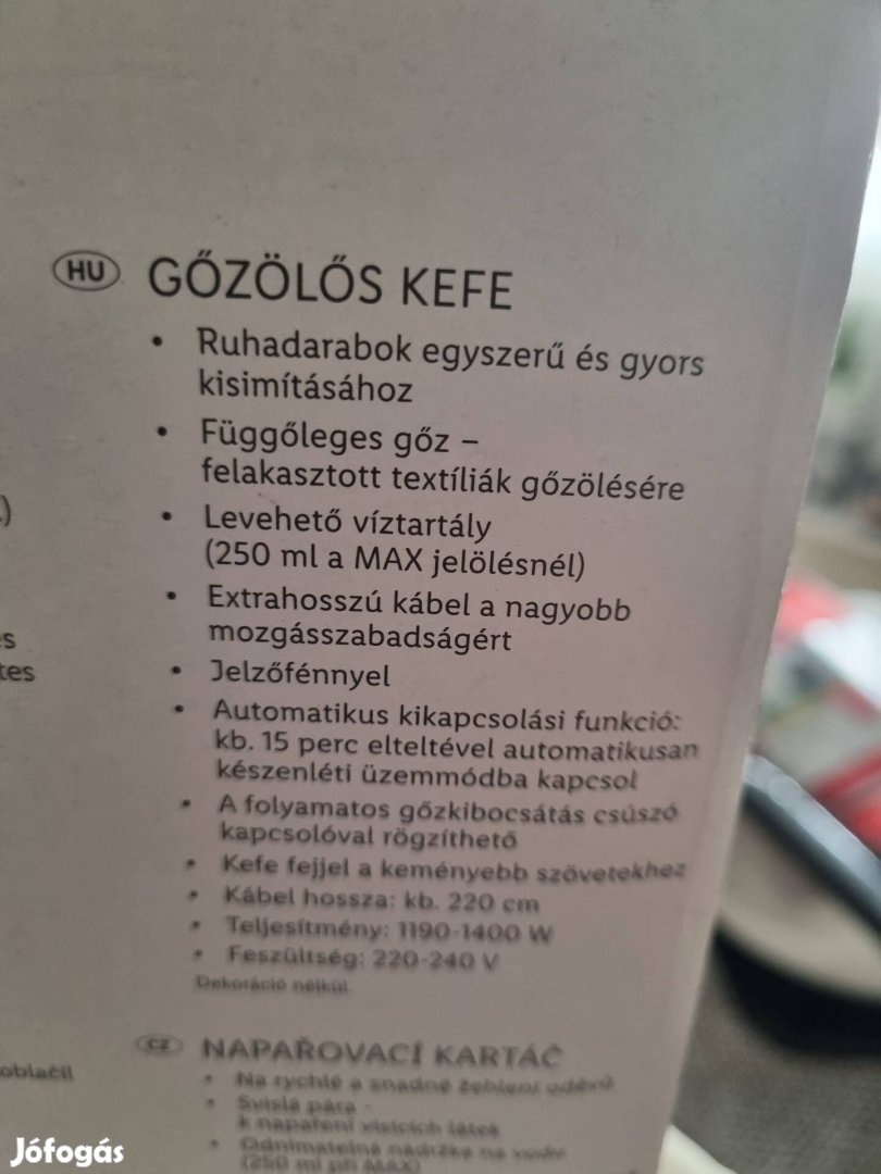 Új csak kipróbált gőzös kefe