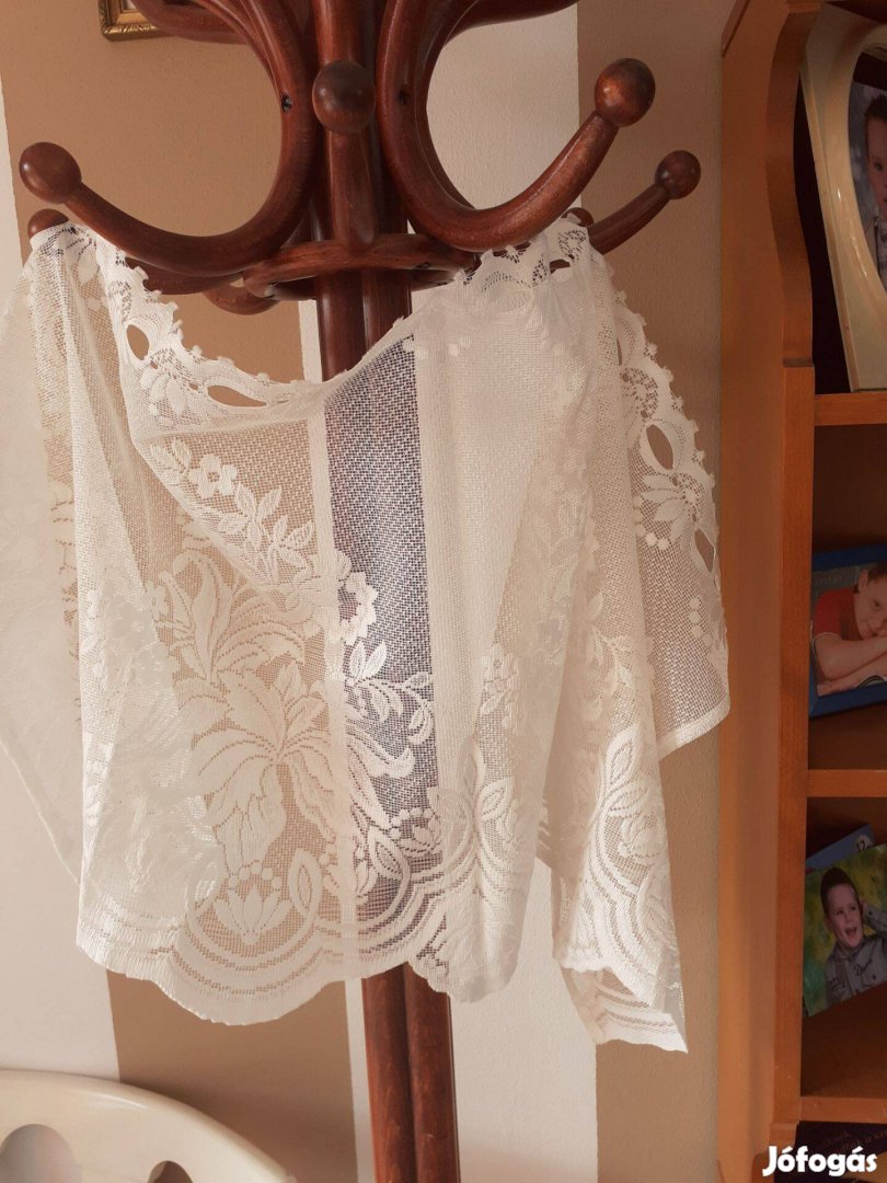 Új csipke rövid kész függöny 50x90cm 2 db egybe