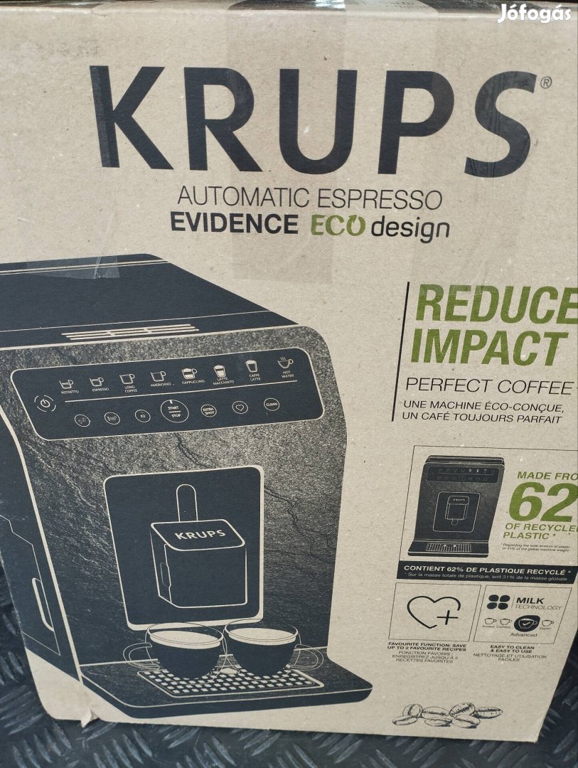 Új csomagolássérült Krups Eco Ea897B automata kávéfőző