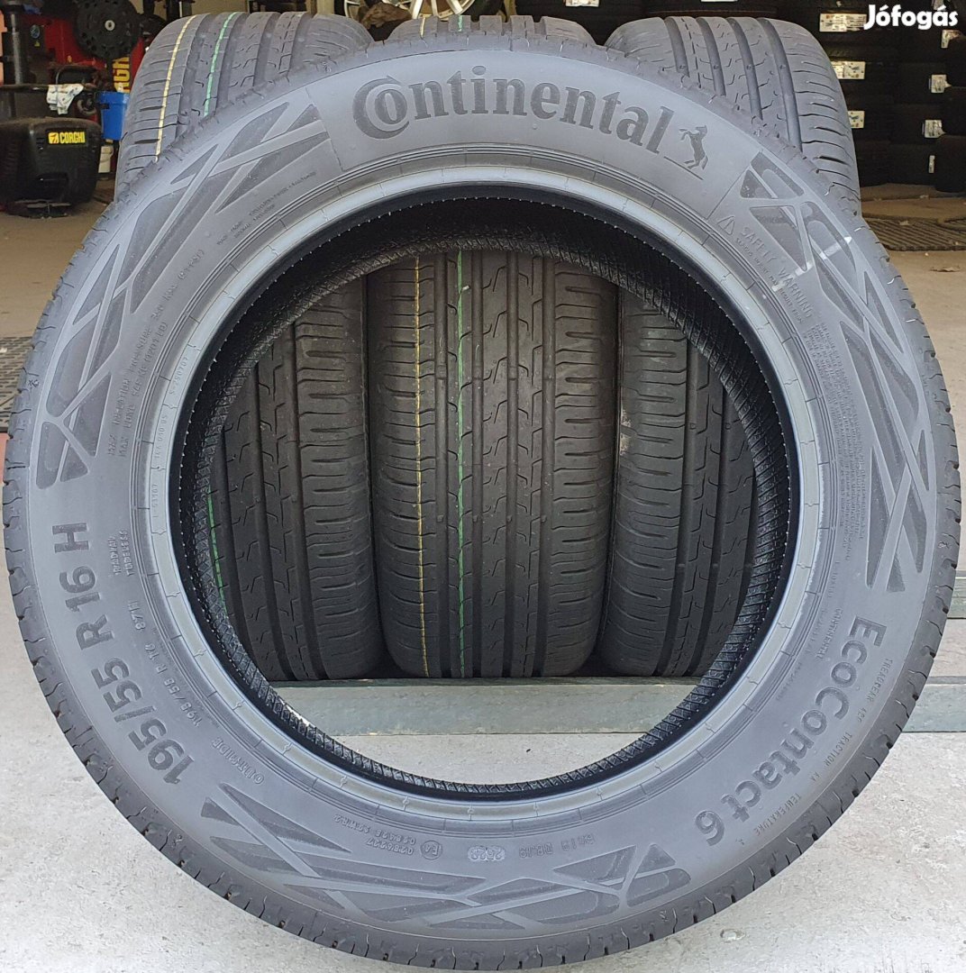 Új/demó Continental Ecocontact 195/55 R16 nyári gumi 4db 2023. /G382