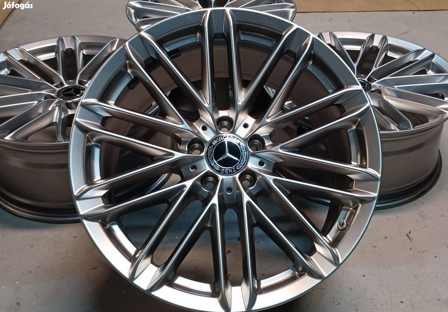 Új/demo Mercedes W223 kétszéles alufelnik 5x112 8,5-10x19 4db