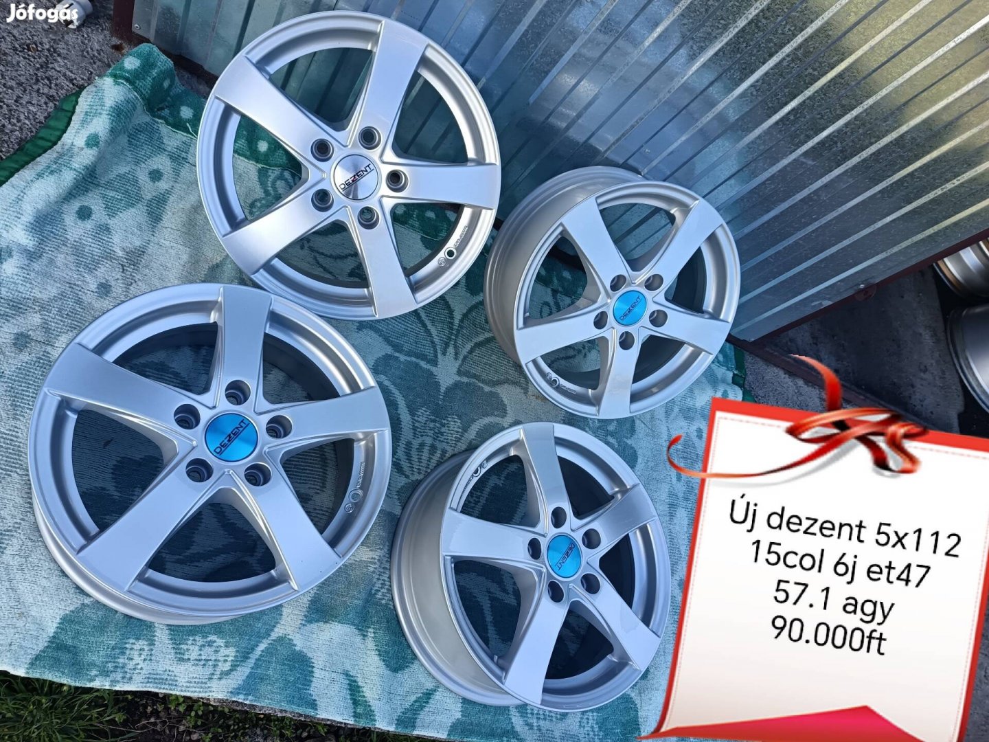 Új dezent 5x112 15col alufelni szett 