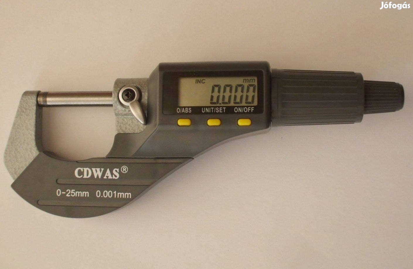 Új digitális mikrométer, 0.001 mm felbontás, 0-25 mm mérési tartomány