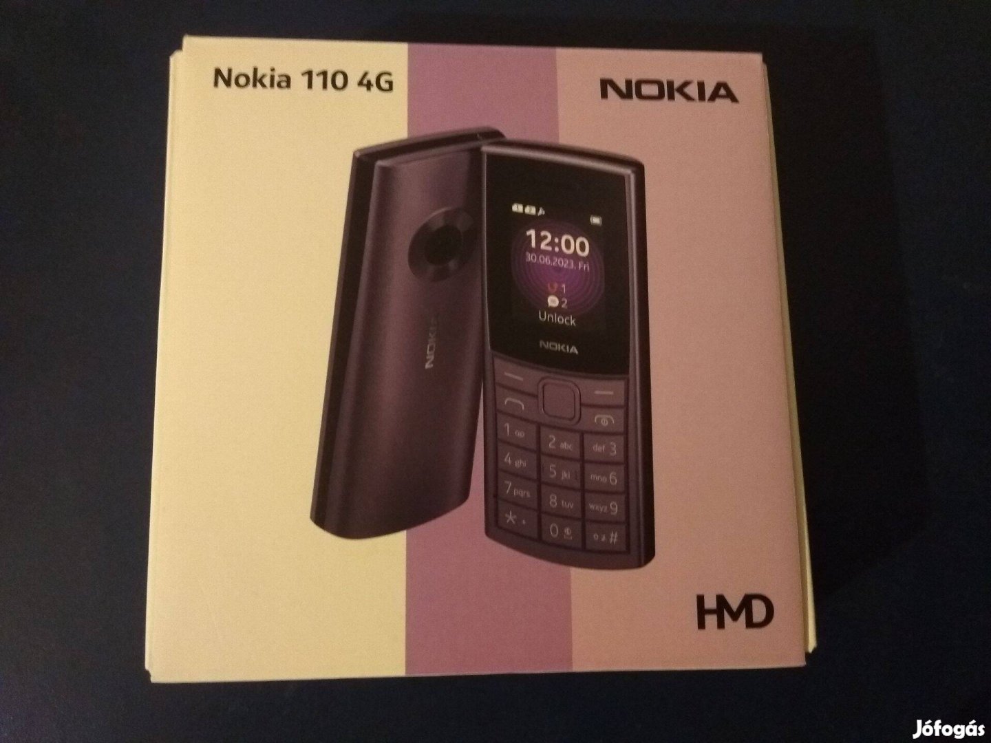 Új dobozos Nokia 110 4G két SIM kártyás nyomógombos mobil telefon LTE