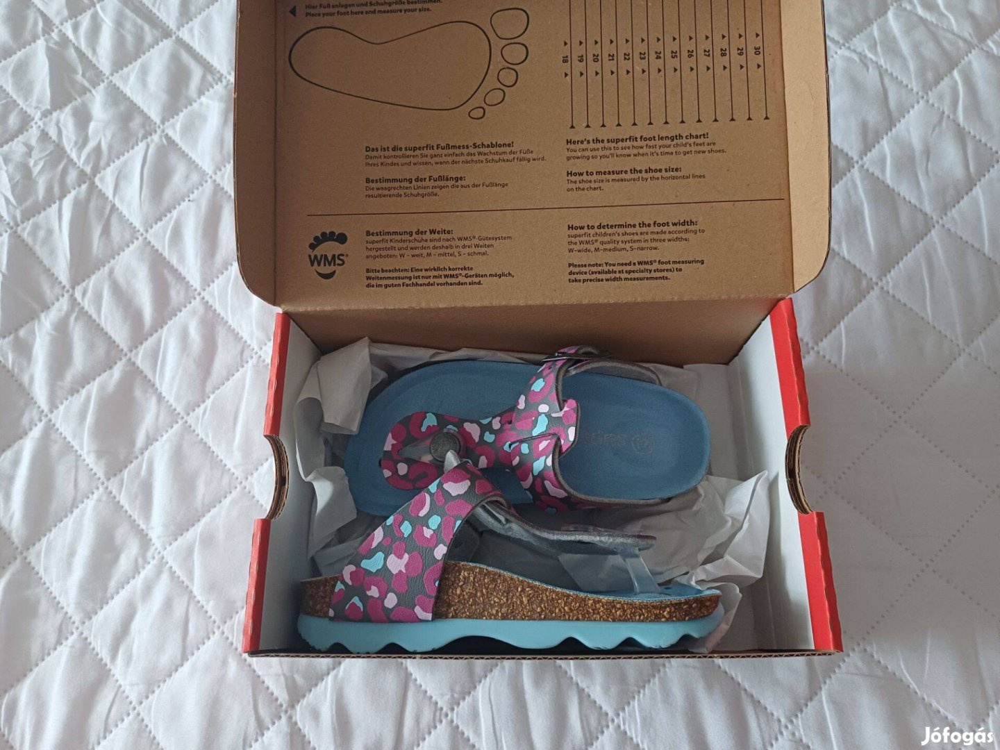 Új dobozos Superfit anatómiai papucs 24-es bth14cm