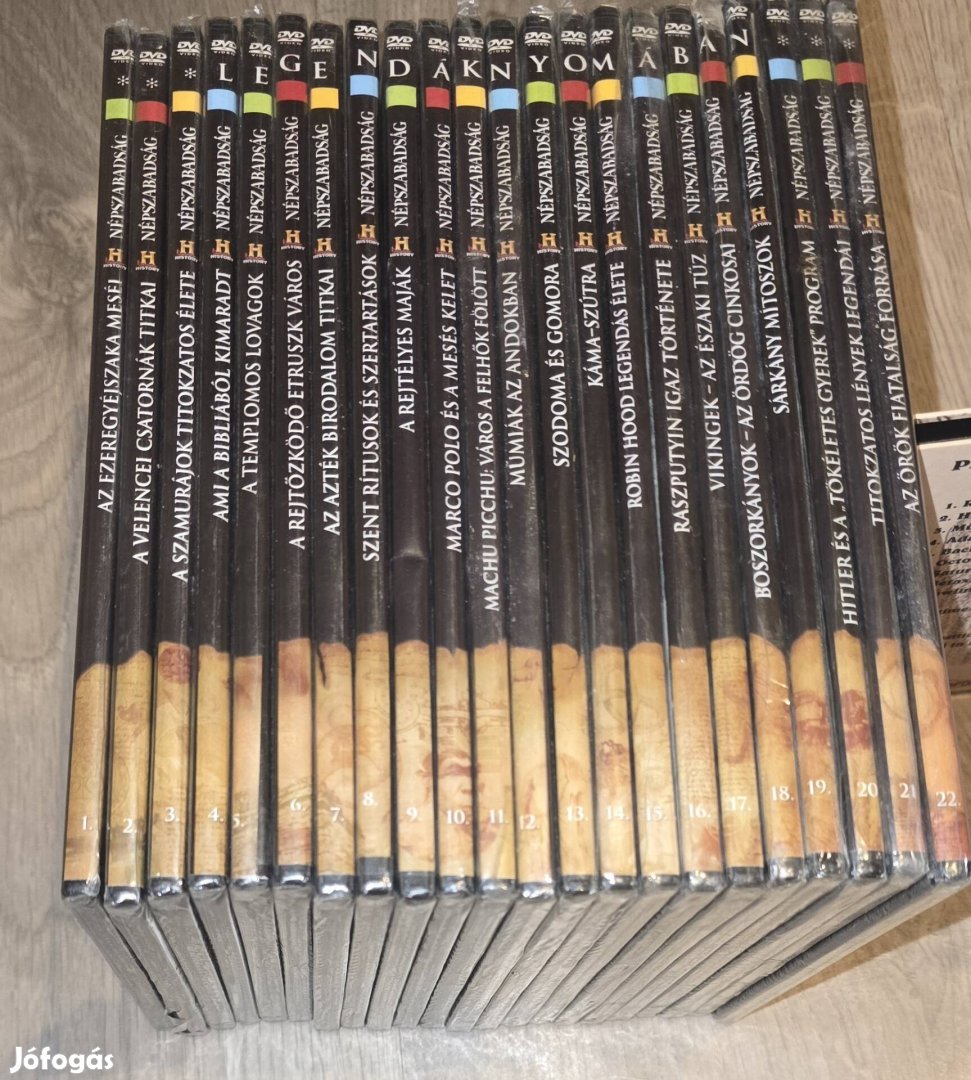 Új doku DVD sorozat:Legendák nyomában-1.-22. rész-Népszabadság