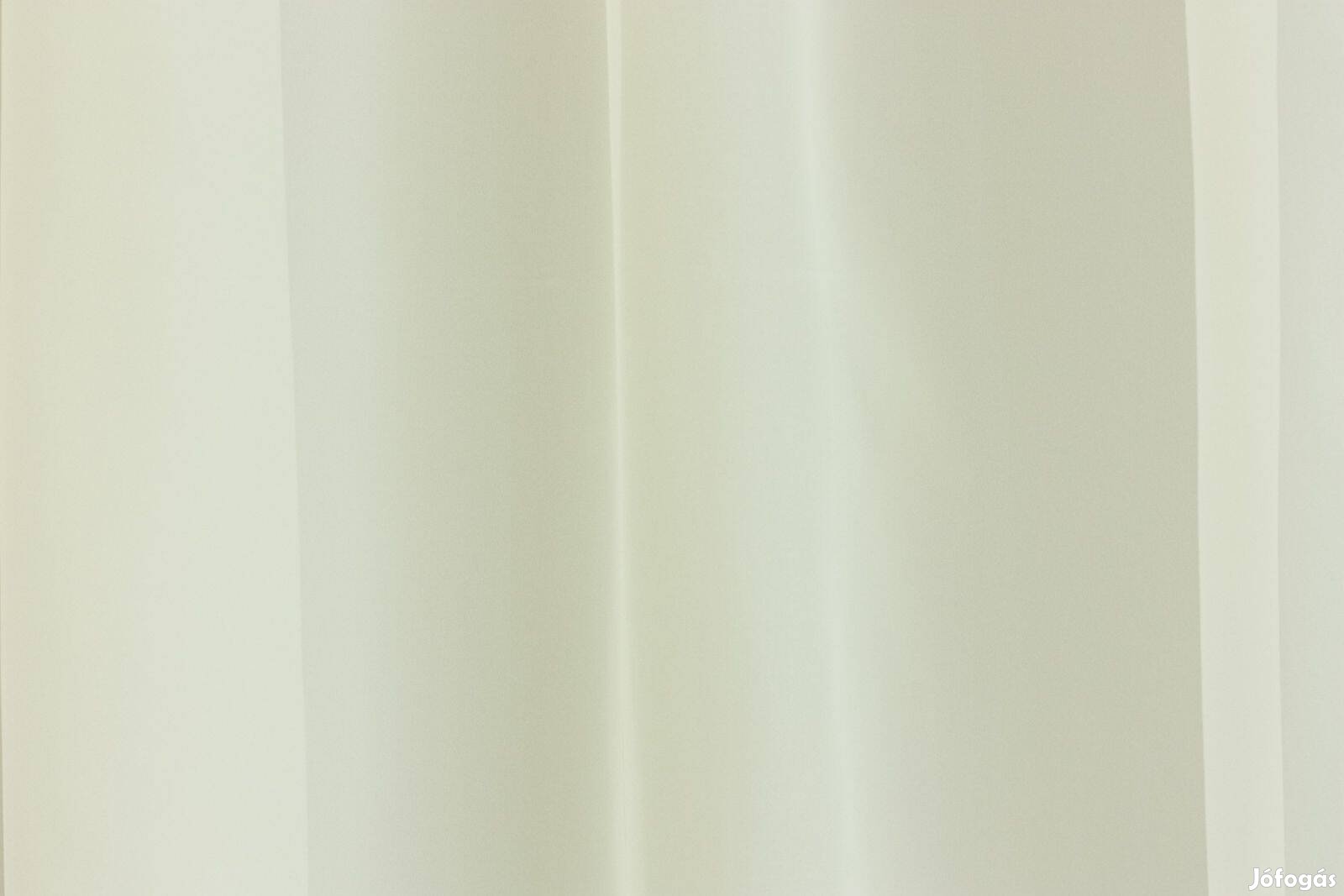 Új ekrü és hófehér voile függöny (15m x 280 cm)