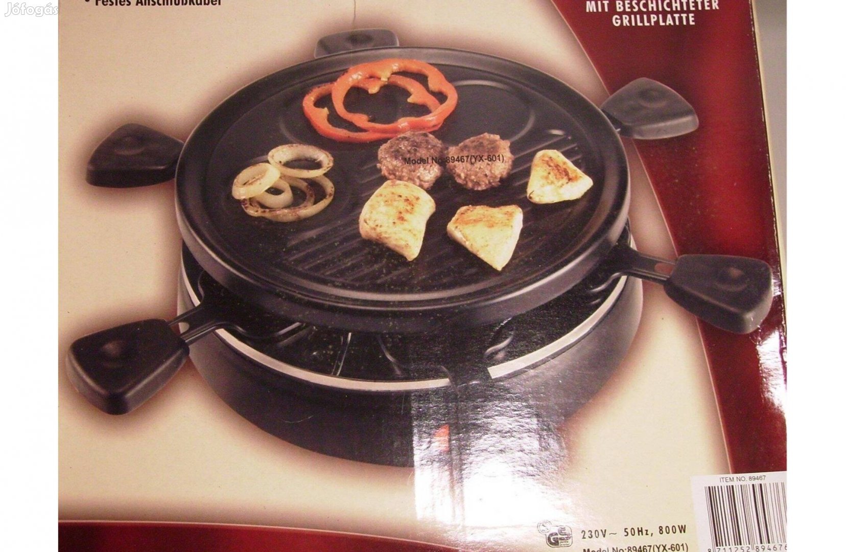 Új elektromos asztali grillsütő