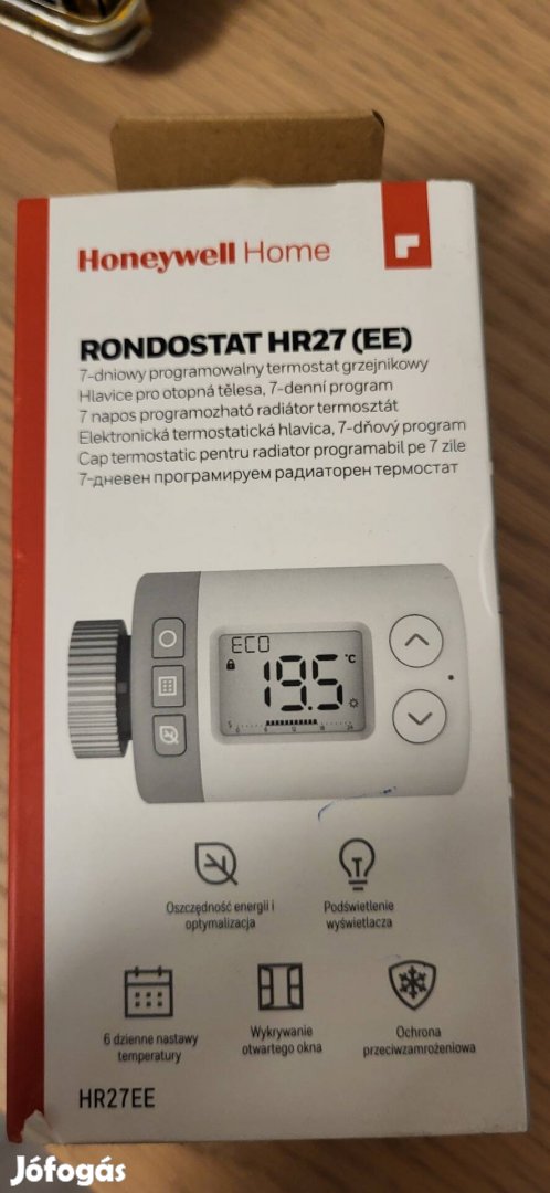 Új energiatakarékos smart okos radiátor termosztát Honeywell HR27EE