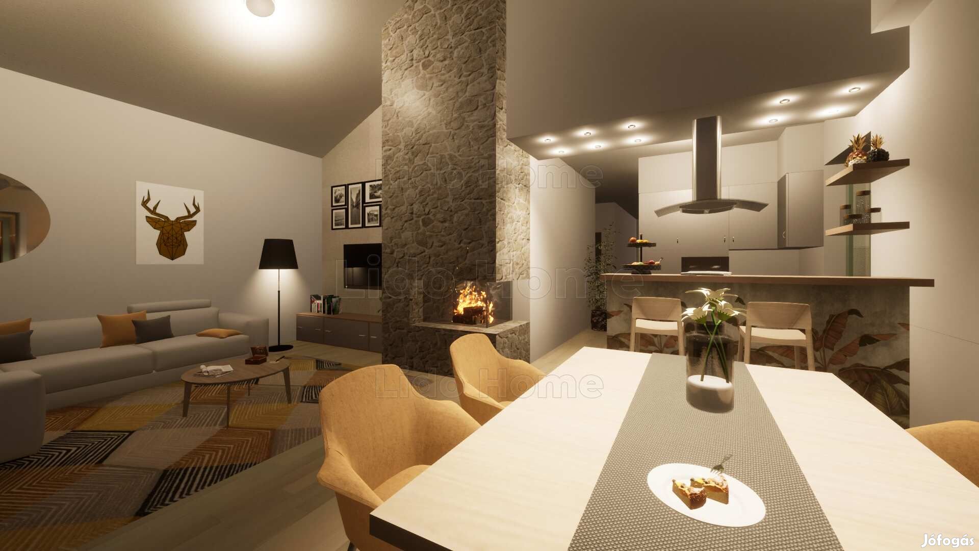 Új építésű, 135 m2-es CSALÁDI HÁZ 1145 m2-es telken Luxus