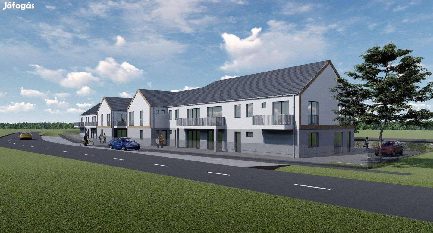 Új építésű, földszinti, garzon lakás, terasszal, Mendén