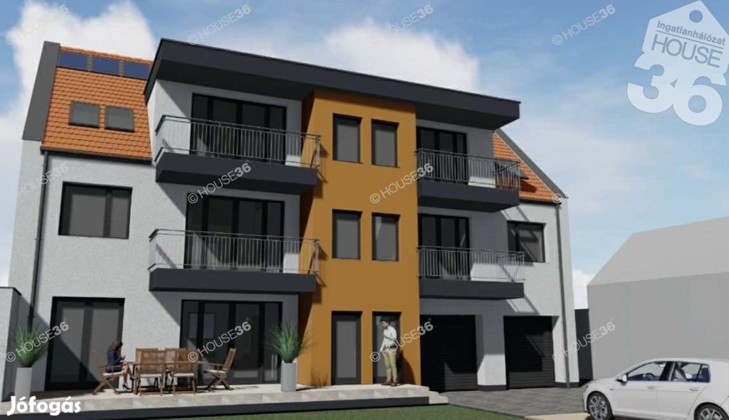 Új építésű, földszinti tégla lakás nagy terasszal