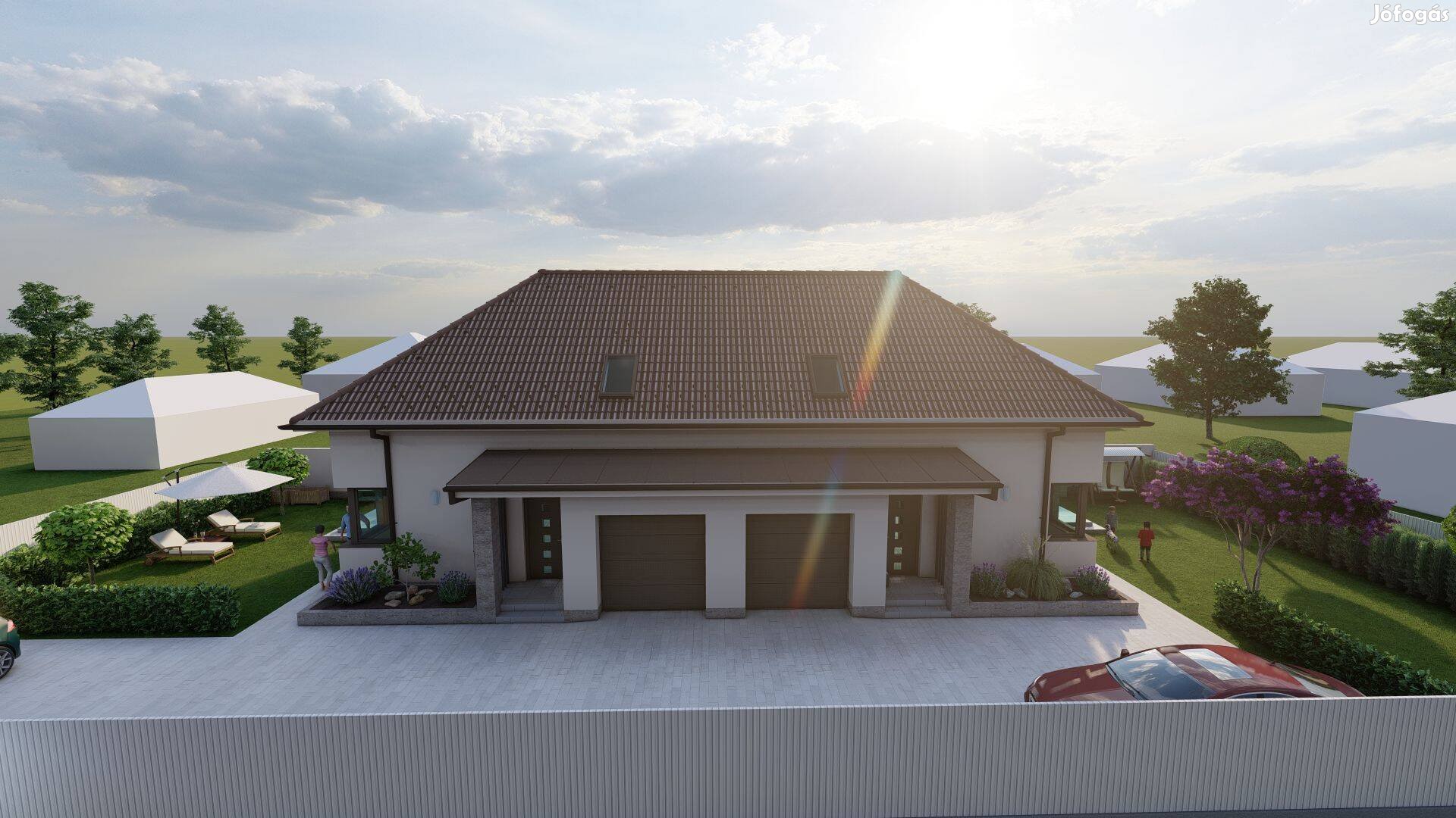 Új építésű ikerház Ebesen a családi pillanatok otthona