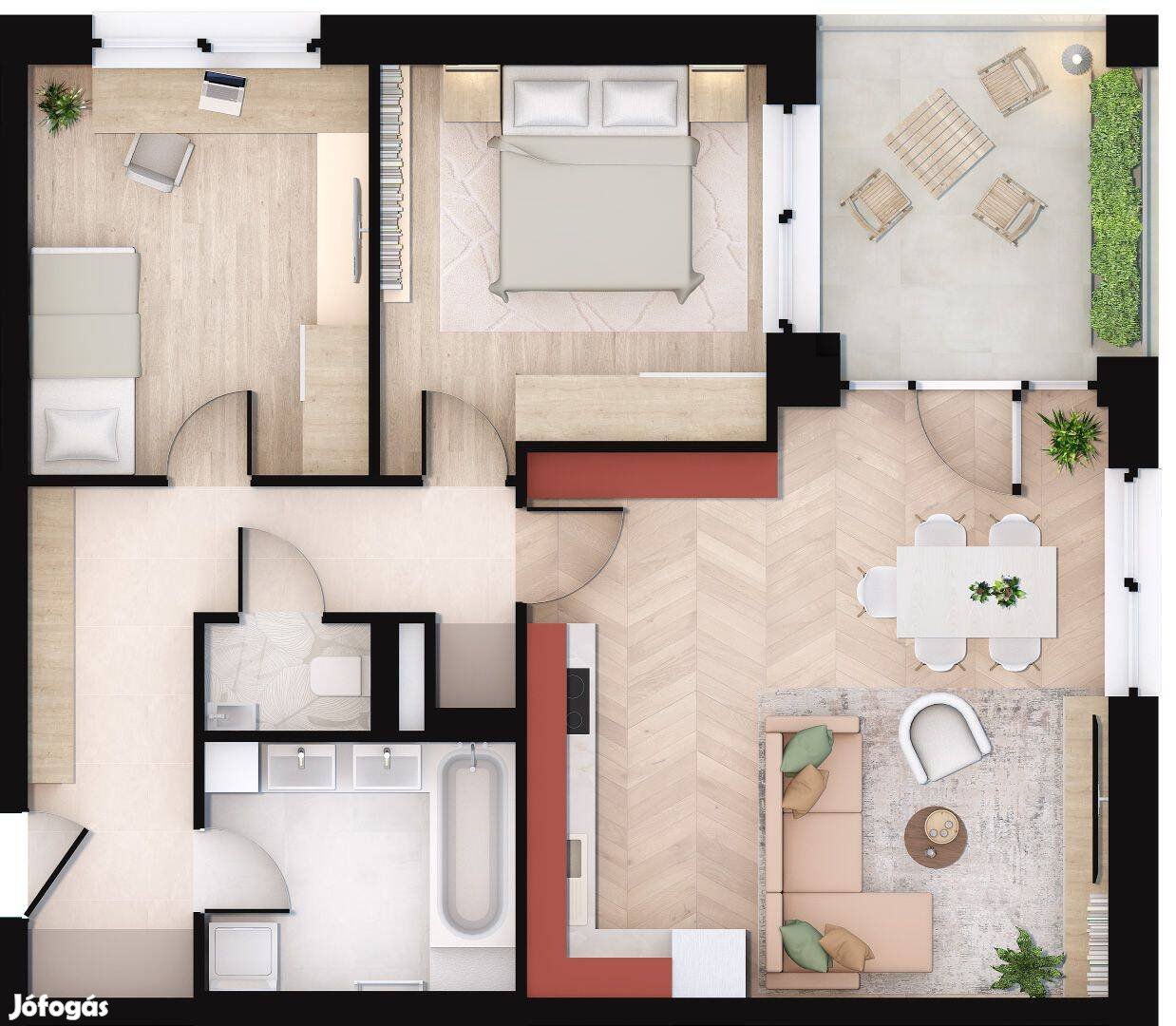 Új építésű lakások eladók Kertvárosban a Fésűs lakóparkban