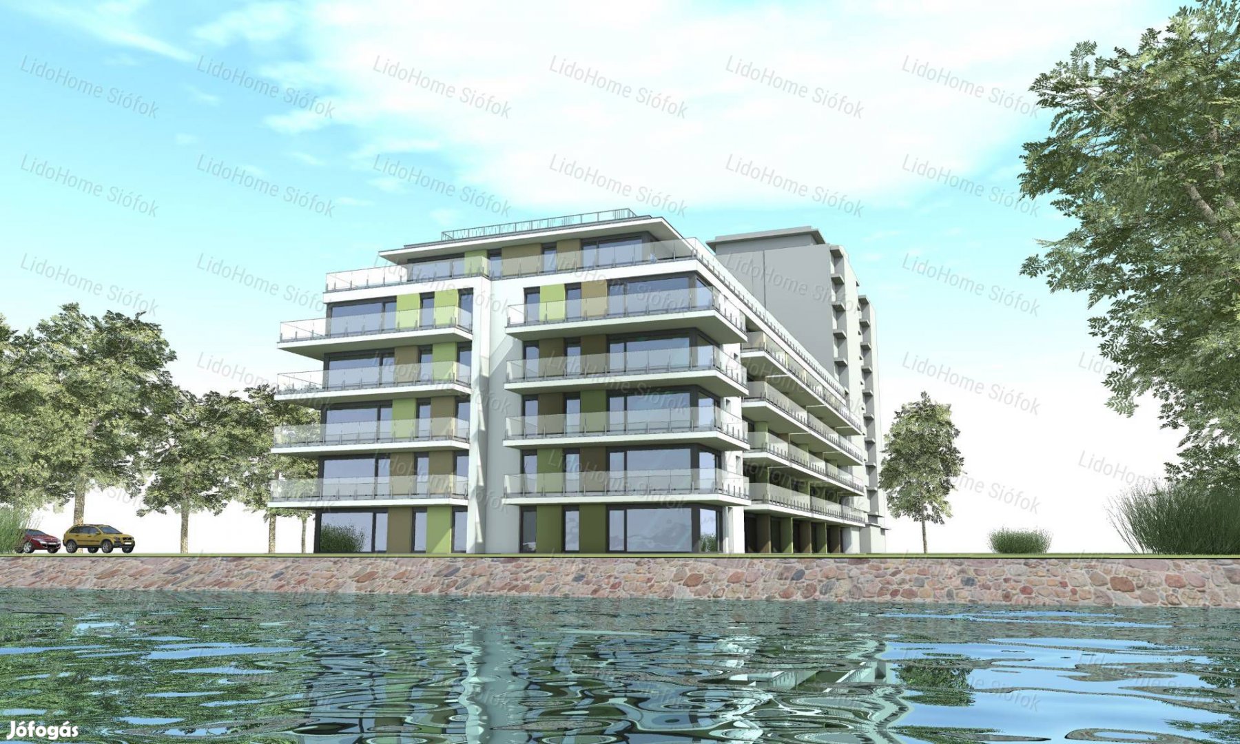Új építésű lakások közvetlen a Balaton-parton