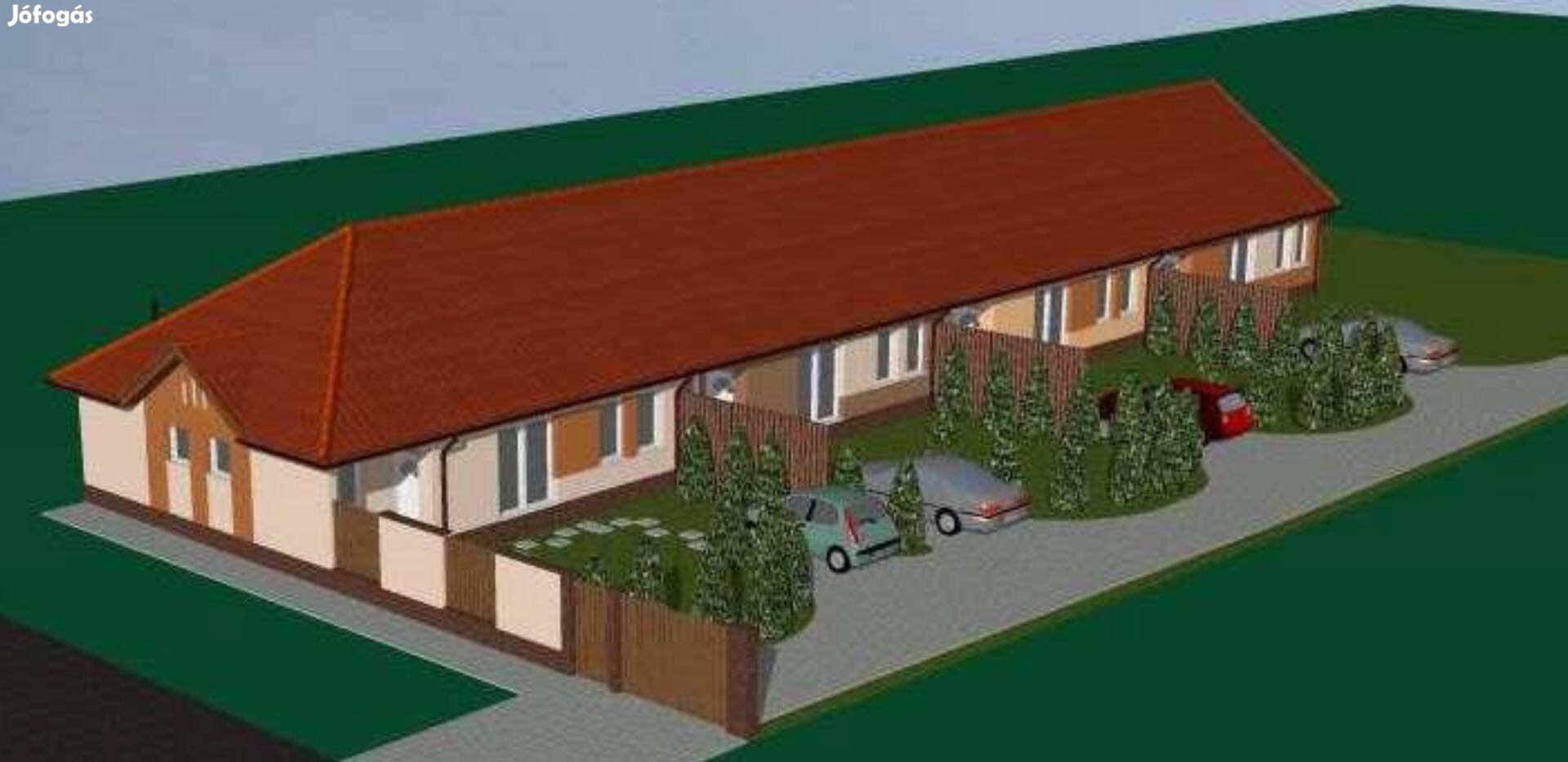 Új építésű sorházi lakások saját kertrésszel Cegléden!
