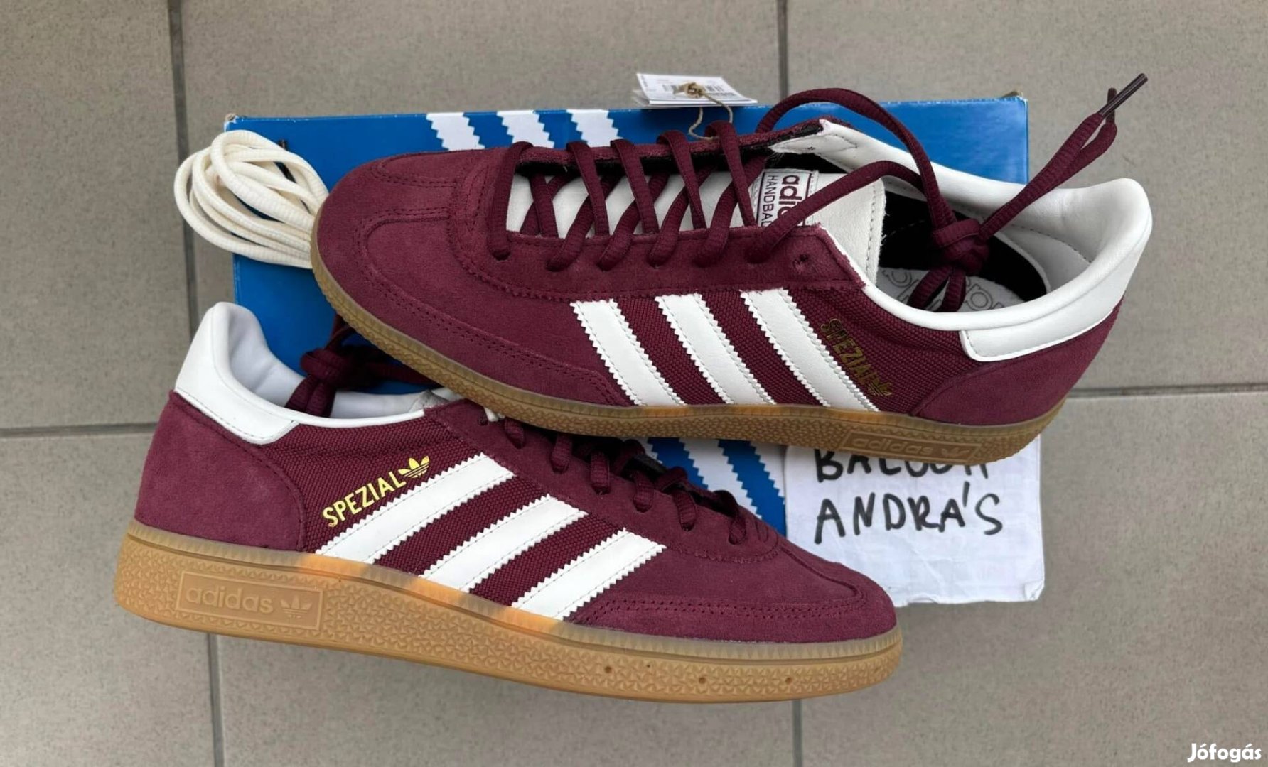 Új eredeti Adidas Handball "Shadow red"-40Eu-cipő!