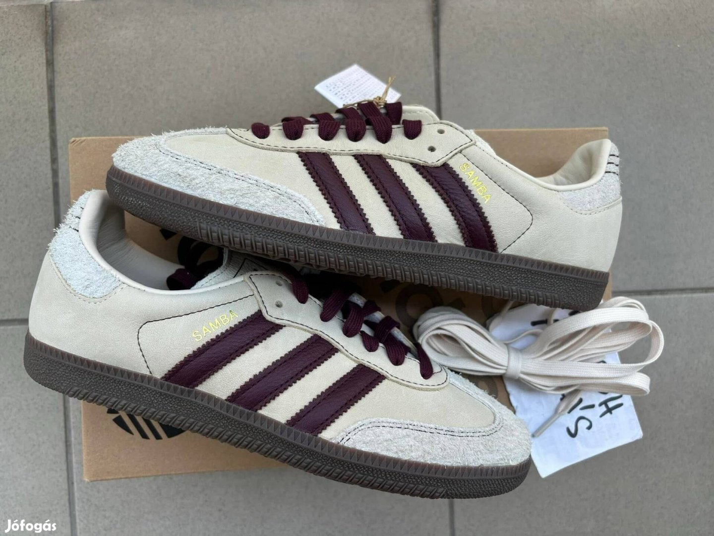 Új eredeti Adidas Samba OG "wonder-Maroon"-43 1/3Eu cipő!
