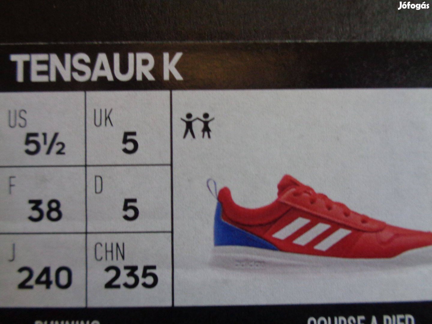 Új eredeti Adidas Tensaur 2.0 K 38-as 38 gyerekcipő futócipő 3 szín