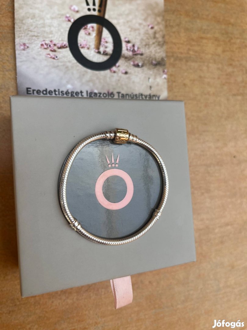 Új eredeti Pandora Moments ezüst és 14K arany karkötő, garanciális