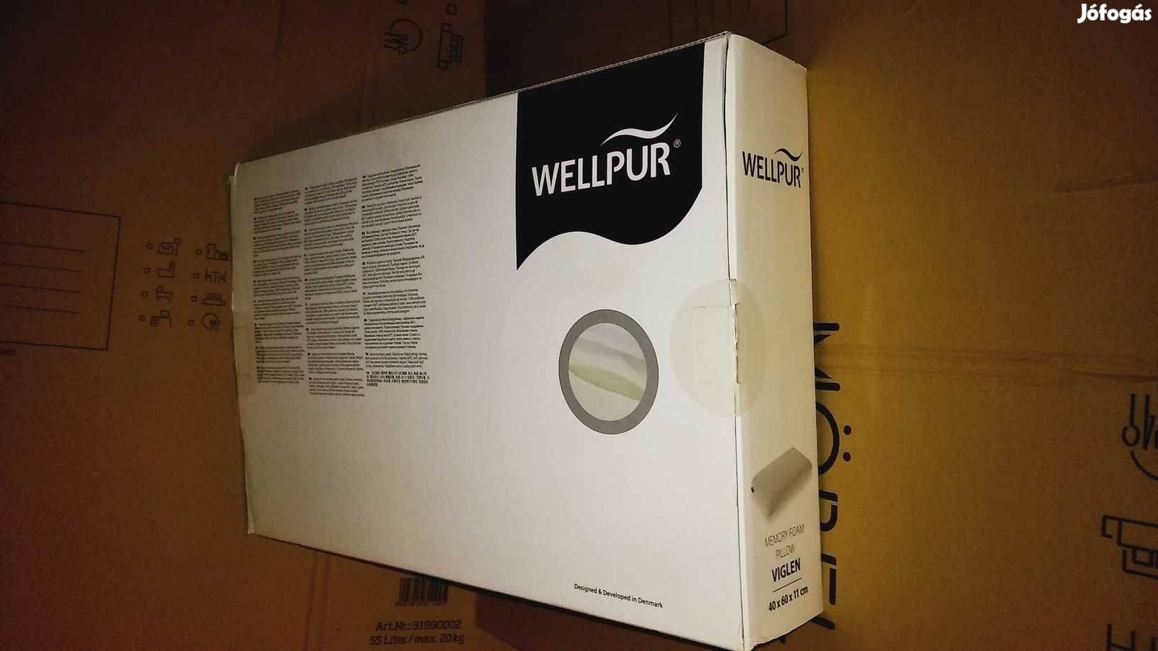 Új és eredeti csomagolású Wellpur Viglen Memóriahabos párna 40x60x11cm