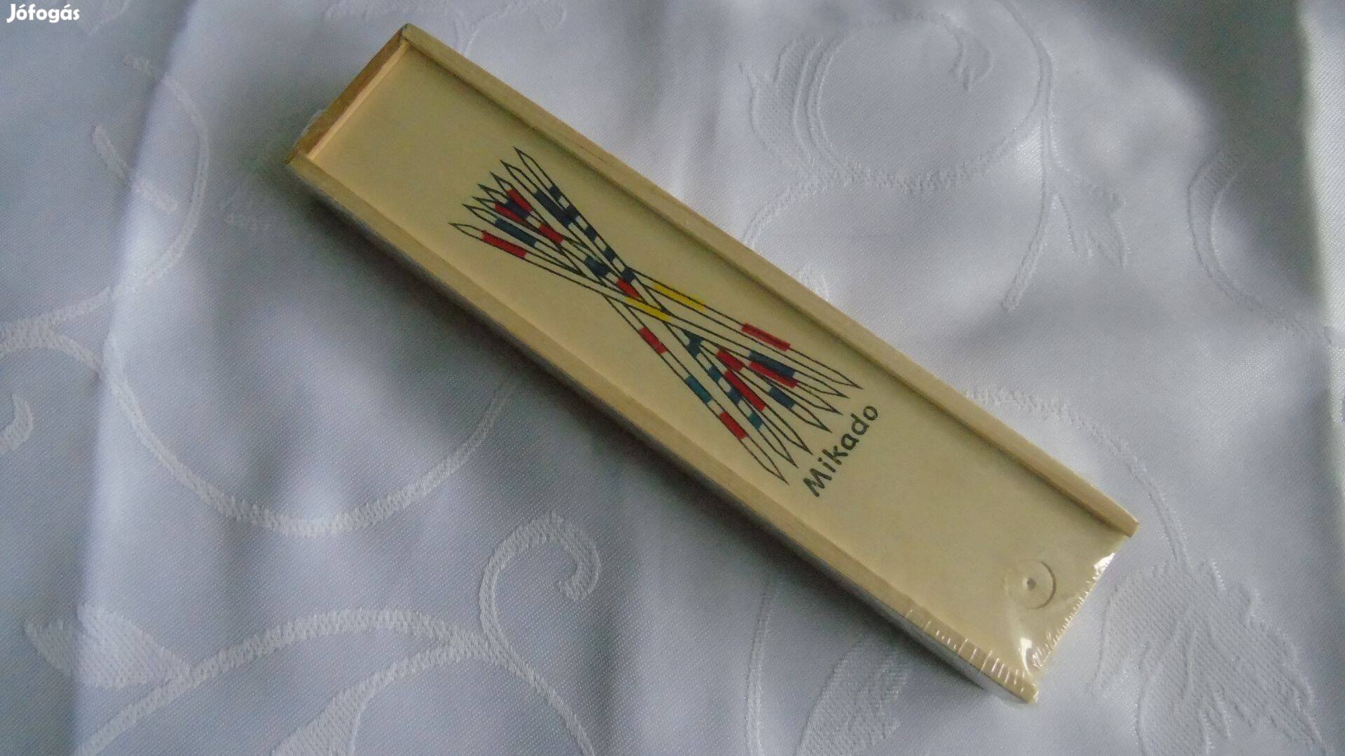 Új fa tolóajtós dobozban Mikádó,Marokkó társasjáték