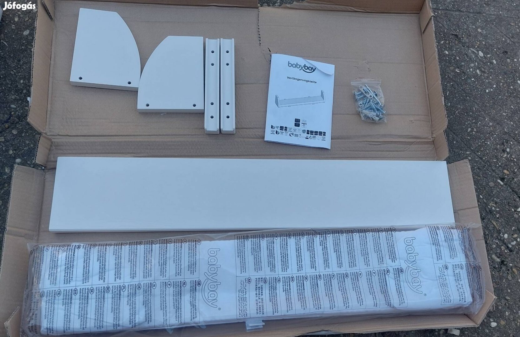 Új fali Polc , fehér 81x 15 cm