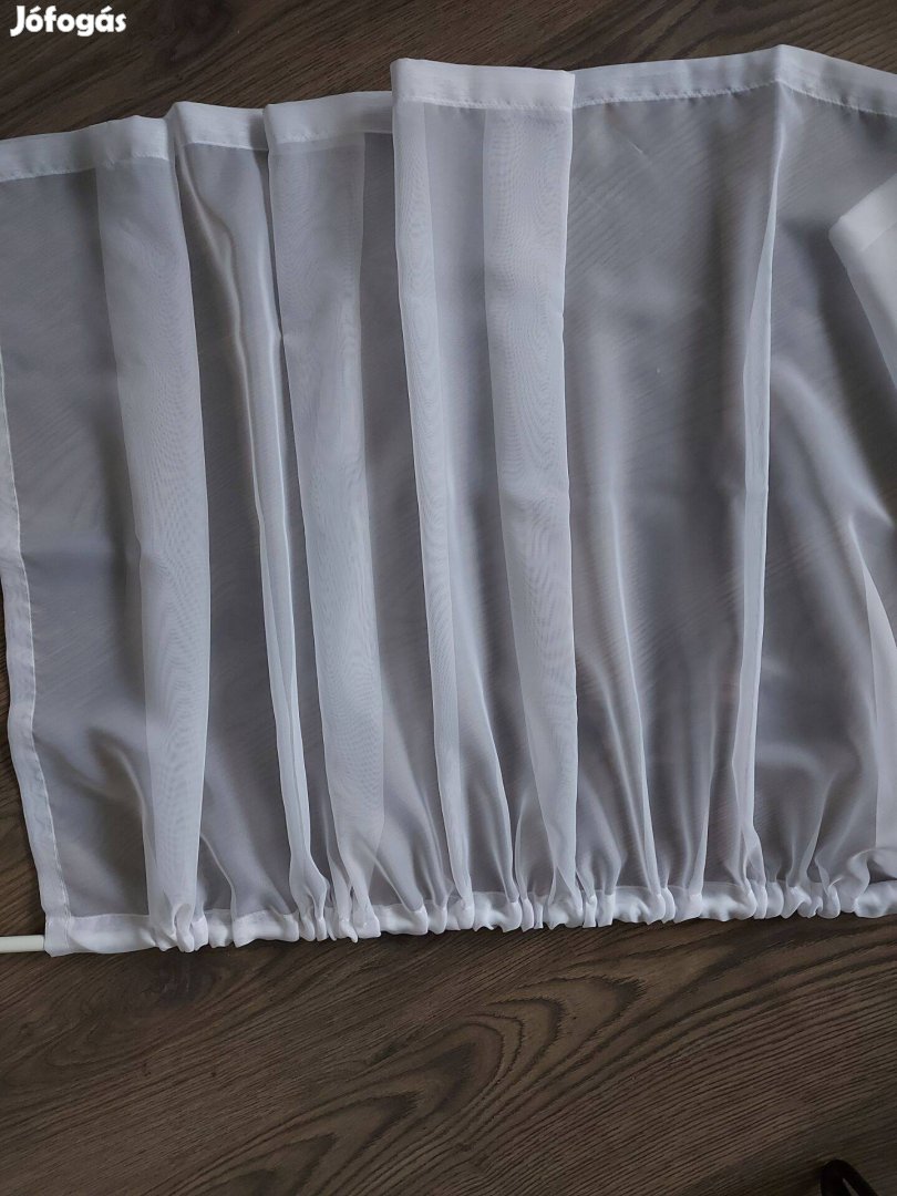 Új,fehér színű voile vitrázs függönyök eladók