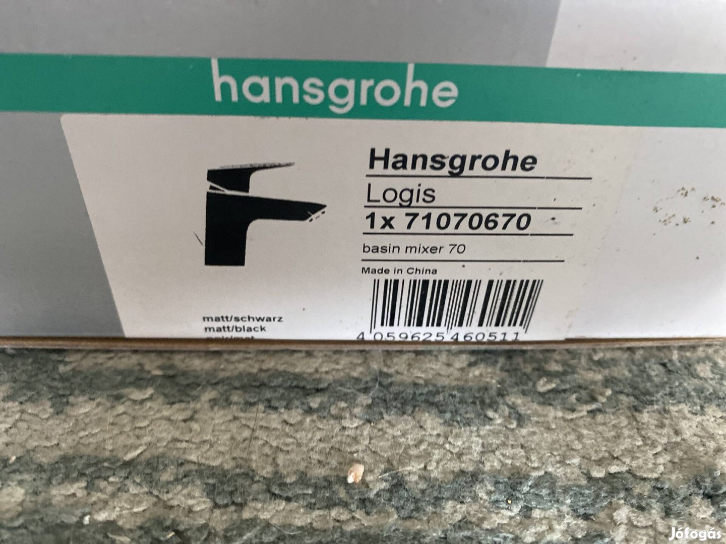 Új fekete Hansgrohe mosdó csaptelep