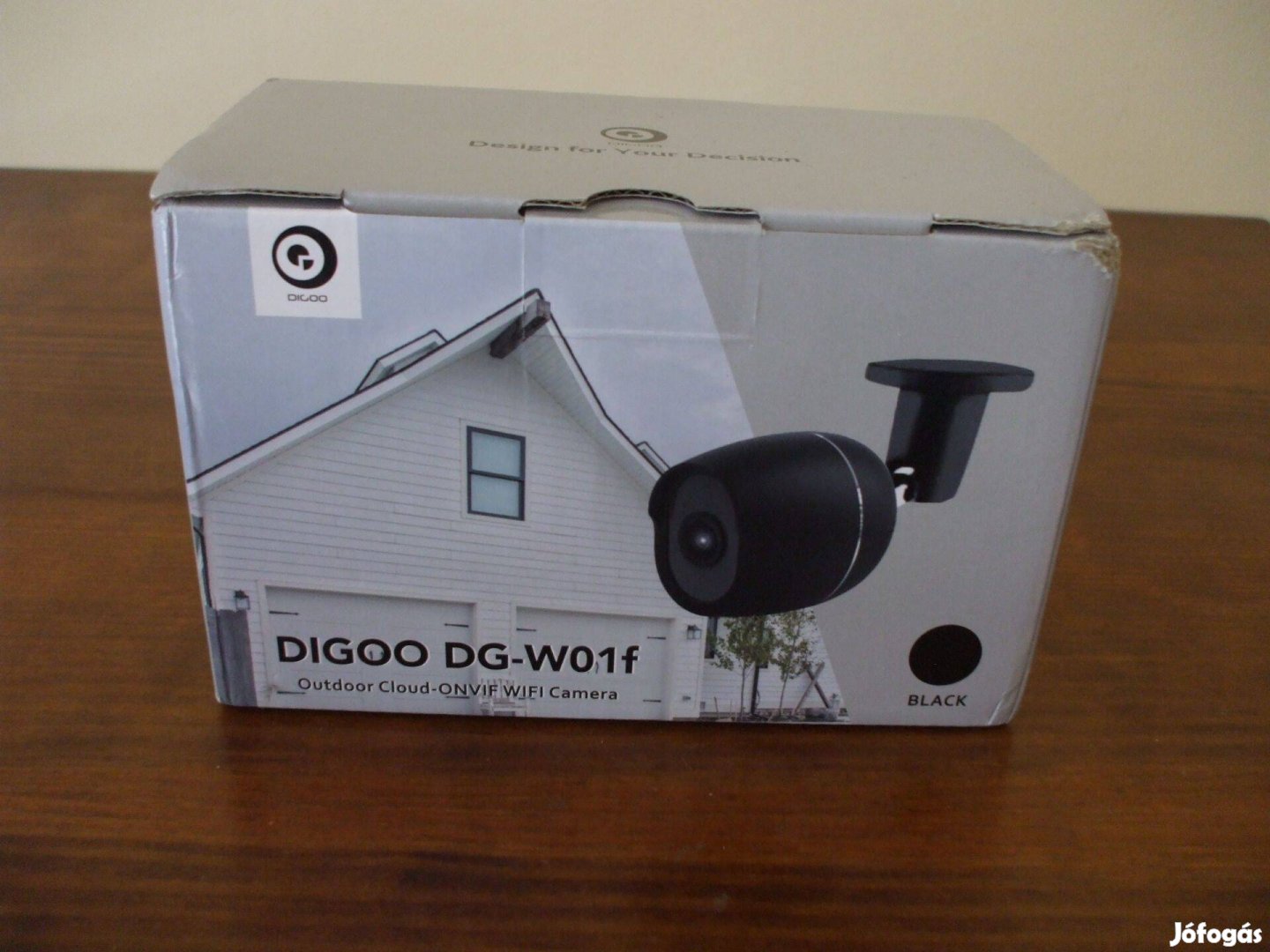 Új fekete Wifi kamera éjjellátó vízálló alumínium házas