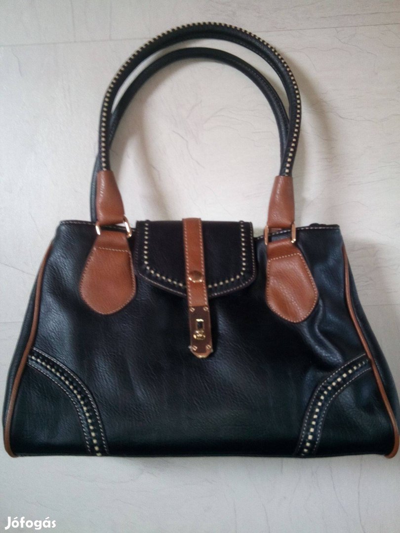 Új fekete-barna női táska