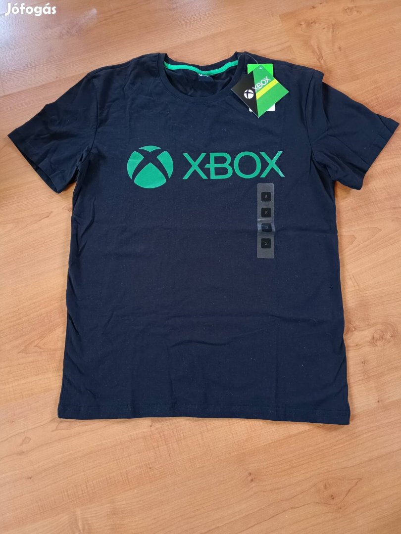 Új fekete férfi Xbox feliratú póló S méretek a hirdetésben 