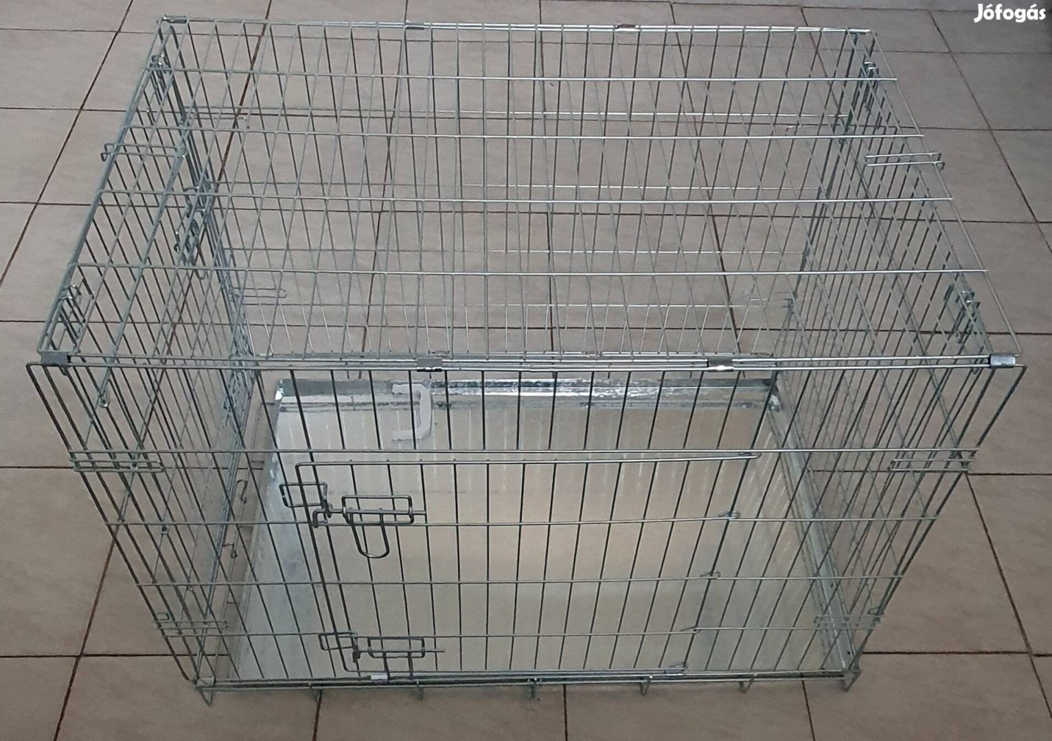 Új fém szoba kennel - szállító box - ketrec 90x60x66