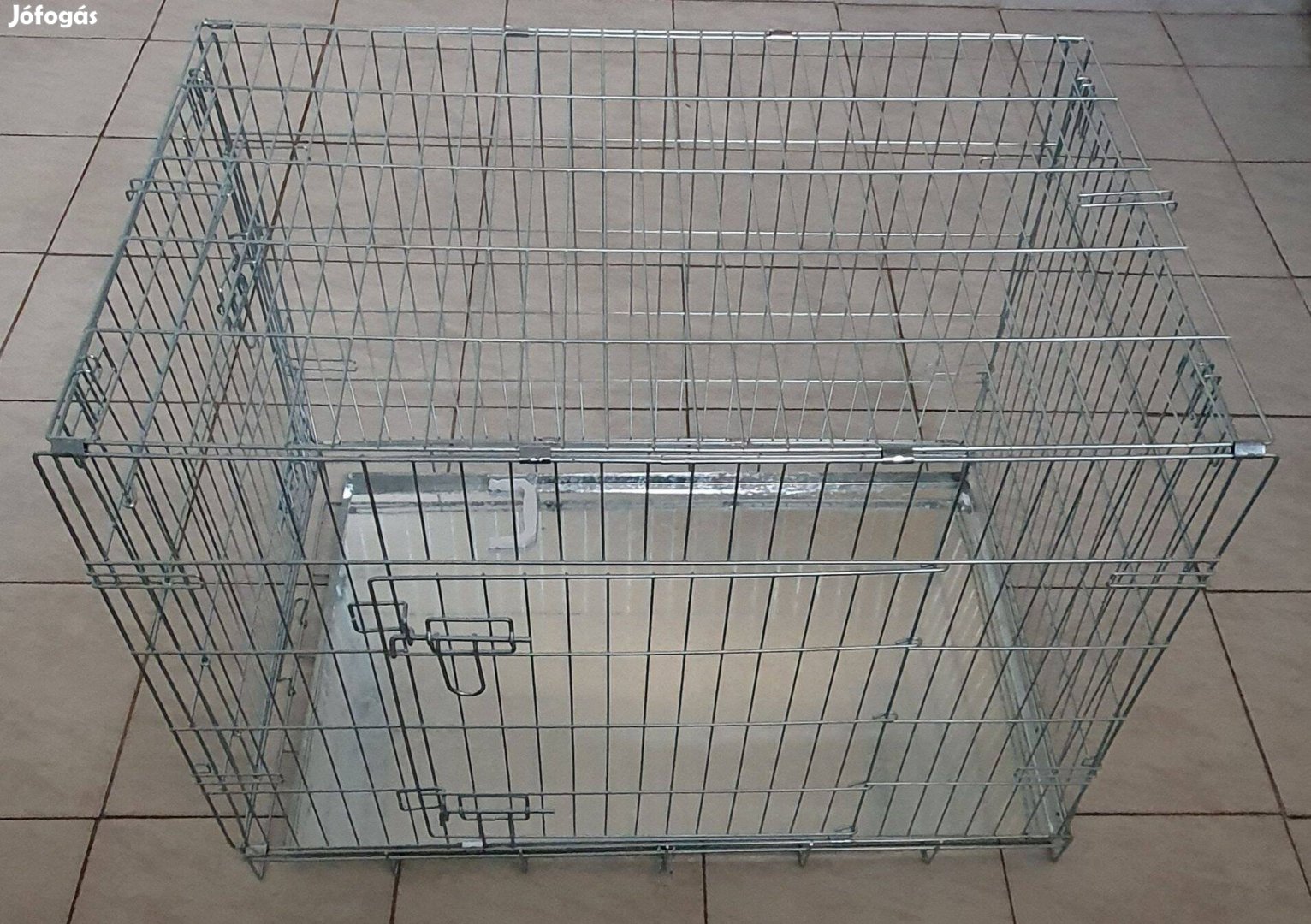 Új fém szoba kennel - szállító box - ketrec 90x60x66